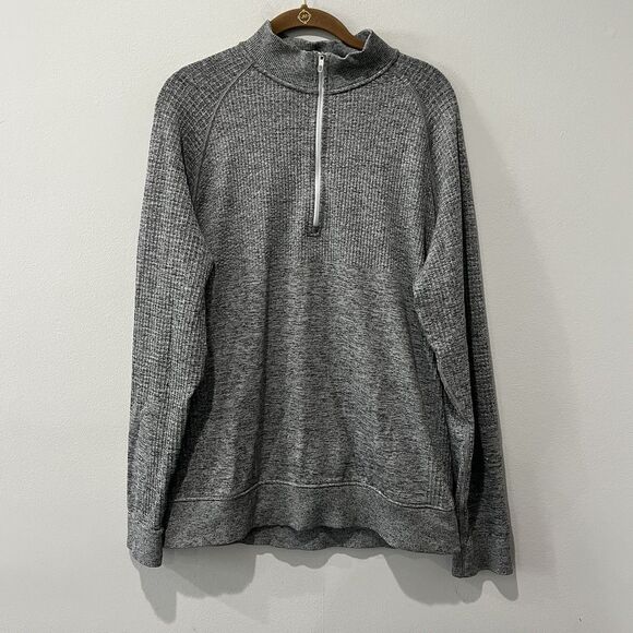 LULULEMON Engineered Warmth 1/2 Zip Pullover Men’s Medium Gray Wool Blend - Picture 1 of 6